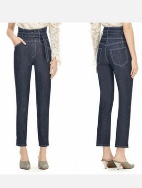 La Vie Rebecca Taylor High Waist Tapered Ankle Jean 25/26